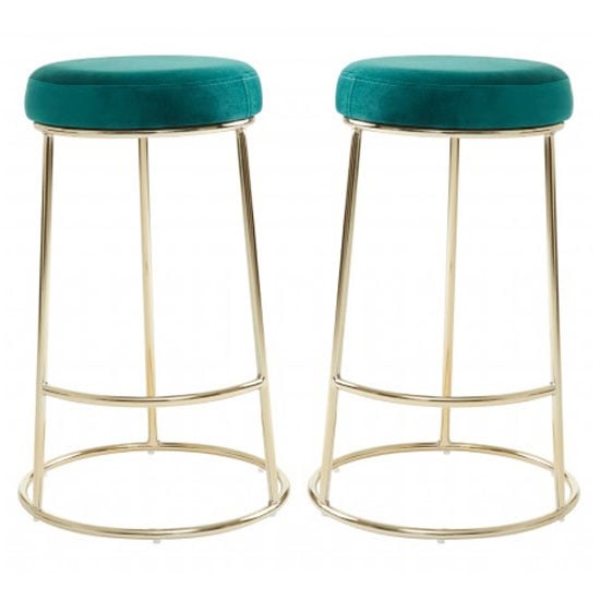 Green and gold 2024 bar stools