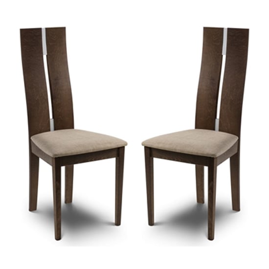 Calandra Solid Beech Dining Chair In Pair