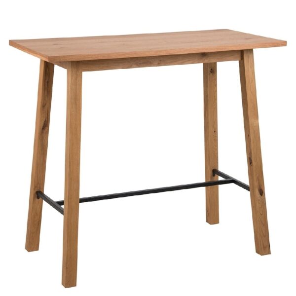 Cardiff Wooden Bar Table In Oak