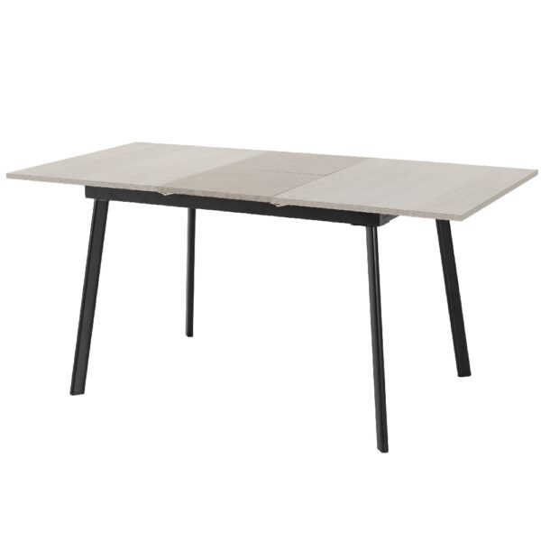 Avah Wooden Extending Dining Table In Concrete Effect