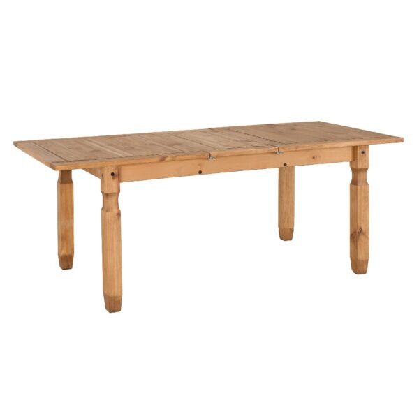 Central Wooden Extending Dining Table In Oak