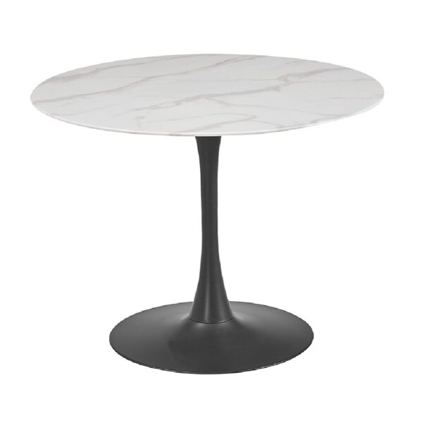 Circa Marble Small Round Dining Table In White