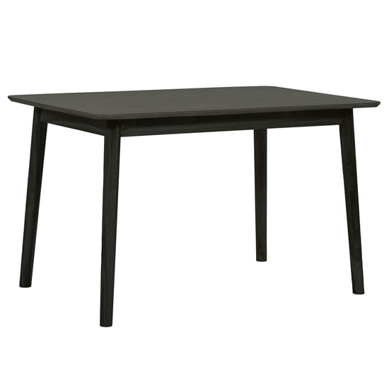 Deland Wooden Dining Table Rectangular In Black