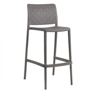 Freeya Polypropylene Bar Chair In Taupe